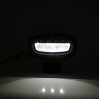 Универсален LED диоден халоген с DRL дневни светлини бяло/жълто и аварийна сигнална блиц оранжева светлина 12-24V 3500 лумена
