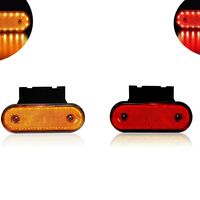 LED Габарит Със Стойка, Червен или Жълт Цвят, Маркер, 20 Диода, 12V - 24V