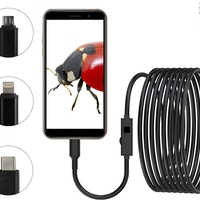 Ендоскоп камера за телефон лаптоп компютър IOS Iphone Android с 1.5м кабел