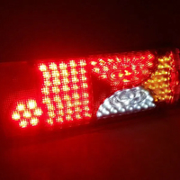 Комплект Задни Диодни LED Лед Стопове - 400mm x 150mm x 85mm 24V - с букса - подходящи за Камион Тир Ремарке Каравана Платформа