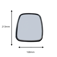 Универсално широкоъгълно странично огледало за обратно виждане 213 mm x 168 mm за камион мотокар строителни и селскостопански машини и др.