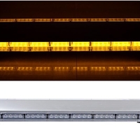 120 см 88 LED ЛЕД 88W мощна аварийна диодна сигнална лампа блиц 12-24V 15 режима на работа жълта оранжева светлина E-Mark Е9 за пътна помощ платформа снегорин багер и др.
