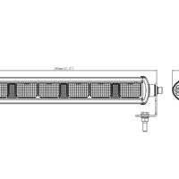 28,4 См LED Лед Бар с Насоченa SPOT Светлина, Три Функции, Е-Mark, 30W, 2200lm, 12V-24V, Автомобил, АТВ, Джип, 4х4, SUV, Offroad, Камион