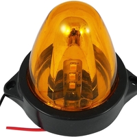 Въртяща сигнална/аварийна оранжева LED лампа 24V 12V Маяк нова