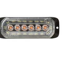 24LED Лед Диоден 12-24V Габарит Маркер Токос с бяла светлина + аварийна блиц оранжева светлина мигаща за камион бус ван каравана платформа кемпер пътна помощ