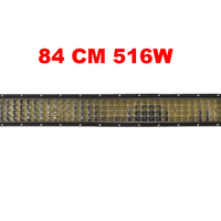 84 См 516W Мощен 7D 7Д Led Bar Лед Диоден Бар Прожектор 12V 24V 4 Редов