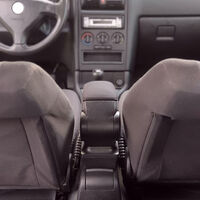 Нов Подлакътник, Барче за автомобил за Opel Опел Astra G Астра Г 1998 - 2004 с черно текстилно покритие