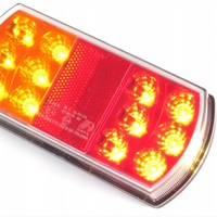 Комплект LED Светодиодни Стопове, С Кабел, Ляв и Десен, 5 Функции, Е-Мark, 12V-24V, Ремарке, Каравана, Камион, Агро Техника, Земеделски Машини
