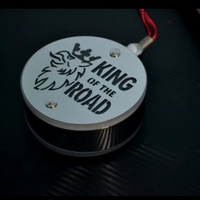 Комплект от 2бр Светодиодни LED Лед Габарити Обеци 24V бяло-червено King