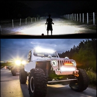 84 См 516W Мощен 7D 7Д Led Bar Лед Диоден Бар Прожектор 12V 24V 4 Редов