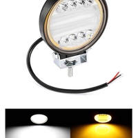 72W LED Диоден Фар Работна Бяла Жълта Светлина Габарит Мъгла Лампа 12V 24V 3100 Лумена