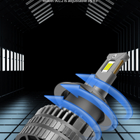 Комплект от 2 броя LED ЛЕД диодни крушки H7 Х7 12V 120W 13000lm за фарове Canbus без грешки 6000К