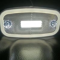 LED Бял Светодиоден Габарит Маткер Токос Неон Ефект, 122mm x 63mm , с Три Функции 12V-24V