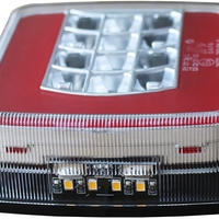 Комплект Стопове Задни Свeтлини С Крушка 12v Подходящи За Бус Камион Ремарке Караванa Платформа Със Сертификат E4