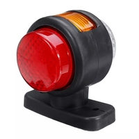 Комплект от 2 броя LED ЛЕД светодиодни габарити токоси рогче рогчета 24V с три светлини бяла-жълта-червена