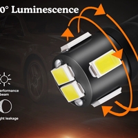 Комплект 2 бр. LED крушки T10 W5W, 7000K бяла светлина, ниска консумация, 12V - блистер