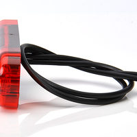 LED Светодиоден Габарит, Маркер, Токос, Червен, Е-Mark, 3 LED, 12V-24V, 8,4 см