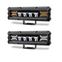 17cm 7Д Диоден Прожектор Led Bar Лед Бар Халоген Бяла Светлина + Габарит бяло - жълто 12V - 24V За АТВ SUF Джип 4х Offroad Камион