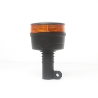 19W LED ЛЕД Аварийна Сигнална Лампа Маяк Буркан 30 Диода Оранжева Жълта 12V - 24V за монтаж на тръба