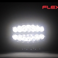80W LED Лед Фар Халоген, Три Функции, Неон ефект, Neon 24,5см x 13,9см, 4100lm, 12V - 24V, E-Mark Подходящ За DAF MAN Scania Volvo и др.