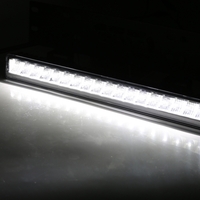 38см LED Лед Бар Със Стойка За Номер С Три Функции 55W, 4768lm, 12V - 24V E-Mark Подходящ За Автомобил, Бус, Камион, Селскостопански машини, Трактор, Комбайн, Агро Техника, Сеялка, Пръскачка, Джип, 4X4, Offroad, SUV