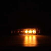12 LED ЛЕД Комбинирана Жълто-Бяло Аварийна Лампа Блиц Светлина Мигаща За Пътна Помощ Платформа и др. 12-24V