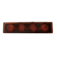 1бр Оранжев преден габарит LED сенник маркер за Скания Scania - 180mm x 40 mm с букса