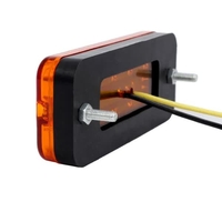 Червен LED Габарит / Светлина / Токос, с 8 диода - 12V - 99mm x 40mm