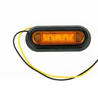 LED Диоден Вграден Страничен Габарит, Маркер, Токос Оранжев 12-24V за камион, бус, ван, платформа, ремарке Е-марк Е9