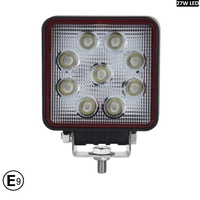 10См 27W Супер Мощен Квадратен PRO Led Диоден Халоген Лед Лампа Прожектор 12-24V