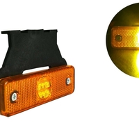LED ЛЕД Светодиоден Оранжев Габарит Със Стойка, Маркер, Водоустойчив, 24V за камион, бус, ван, пикап, ремарке, каравана, платформа