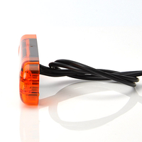LED Светодиоден Габарит, Маркер, Токос, Оранжев, Е-Mark, 3 LED, 12V-24V, 8,4 см