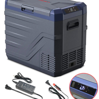 Преносим хладилник фризер хладилна кутия с компресор 12V/24V 100/220V 50 литра Flexzon