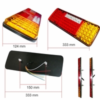 LED стопове мигач задна светлина 24V за камион бус ТИР, ремарке ST0157 + ST0158