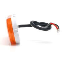 LED ЛЕД Светодиоден Водоустойчив Oранжев Габарит Маркер Токос със Стойка Неон Ефект 12 - 24V за камион бус ван пикап ремарке каравана платформа и др. 120 x 44 mm