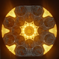 LED Халоген 22см Фар Бяла Светлина + Бяла и Жълта Габаритна 80W 9100lm 12V 24V Е-марк Е9 Бус Ван 4х4 Джип ATV Камион Трактор