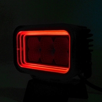 42W LED Халоген Бял, Разпръсната светлина с жълта и червена DRL светлина 12V-24V