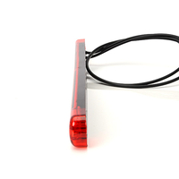 LED Светодиоден Габарит, Маркер, Червен, Е-Mark, 12 LED, 12V-24V, 24 см
