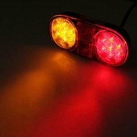 Комплект 2 броя LED Лед Диодни Стопове, 12V, 160мм x 80мм, За Камион, Ремарке, Бус, Каравана, Кемпер, Е-Mark