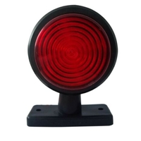 Комплект от 2 броя 12-24V ЛЕД LED Диодни Странични Маркери, Рогчета, Светлини За Камион, Ремарке, Каравана, Кемпер АТВ и др., бяло-червено
