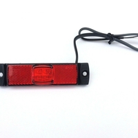LED ЛЕД Светодиоден Червен Водоустойчив Габарит Маркер Fristom Е-Mark 12V-24V 130mm x 32mm x 14.5mm