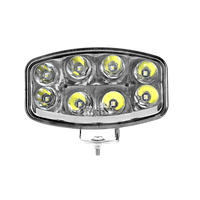 Нов мощен 64W LED ЛЕД Фар Халоген Лампа с Три Функции Неон Neon Ефект 12V - 24V Бяла светлина 6500LM