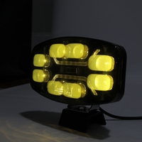 LED Халоген Фар DRL бяла/жълта светлина - Опушен - 12-24V за джип, камион, агротехника и др.