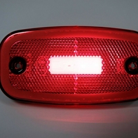 LED Червен Светодиоден Габарит Маткер Токос Неон Ефект, 122mm x 63mm , с Три Функции 12V-24V