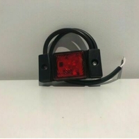 LED Светодиоден Габарит, Маркер, Токос, Червен, Е-Mark, 3 LED, 12V-24V, 7.3 см
