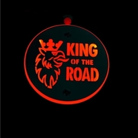 Комплект от 2бр Светодиодни LED Лед Габарити Обеци 24V бяло-червено King