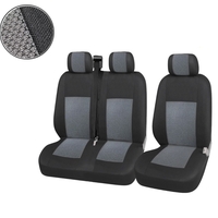 2+1 Лукс Калъфи В Сиво За Седалки за Mercedes Sprinter Vito Vw Crafter T5 Ford Transit Peugeot Iveco Премиум Плат