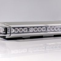 55 см 40 LED ЛЕД мощна аварийна диодна сигнална лампа блиц с магнити 12-24V 10 режима на работа жълта оранжева светлина E-Mark Е9 за пътна помощ платформа снегорин багер и др.