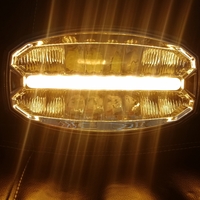 80W LED Лед Диоден Фар Халоген Лампа С Три Функции Неон Neon Ефект Бяло-Жълто / Оранжево 5800lm 12V - 24V E-Mark