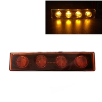 1бр Оранжев преден габарит LED сенник маркер за Скания Scania - 180mm x 40 mm с букса